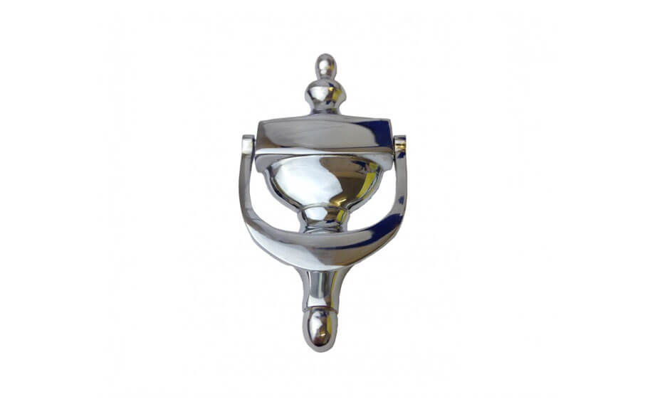 Chrome classic door knocker