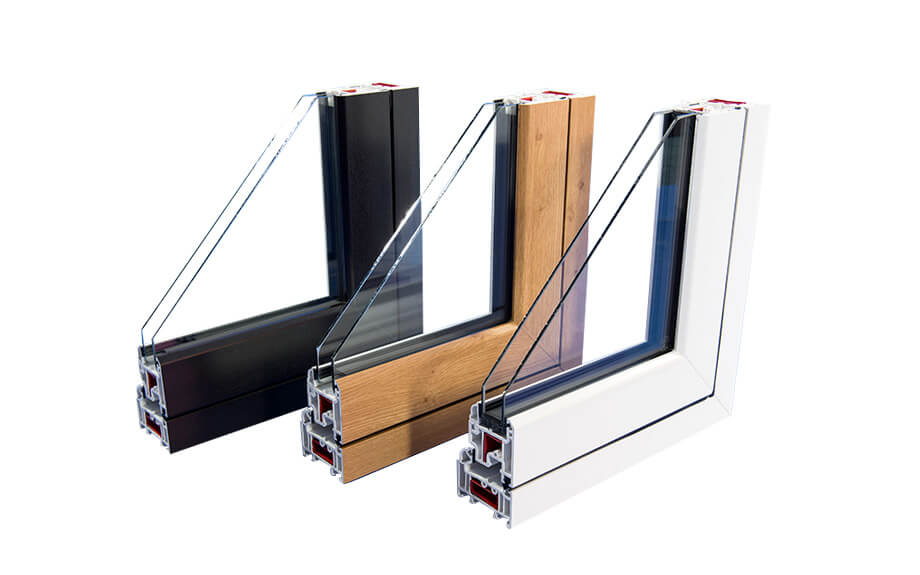 Range of uPVC flush sash window profiles