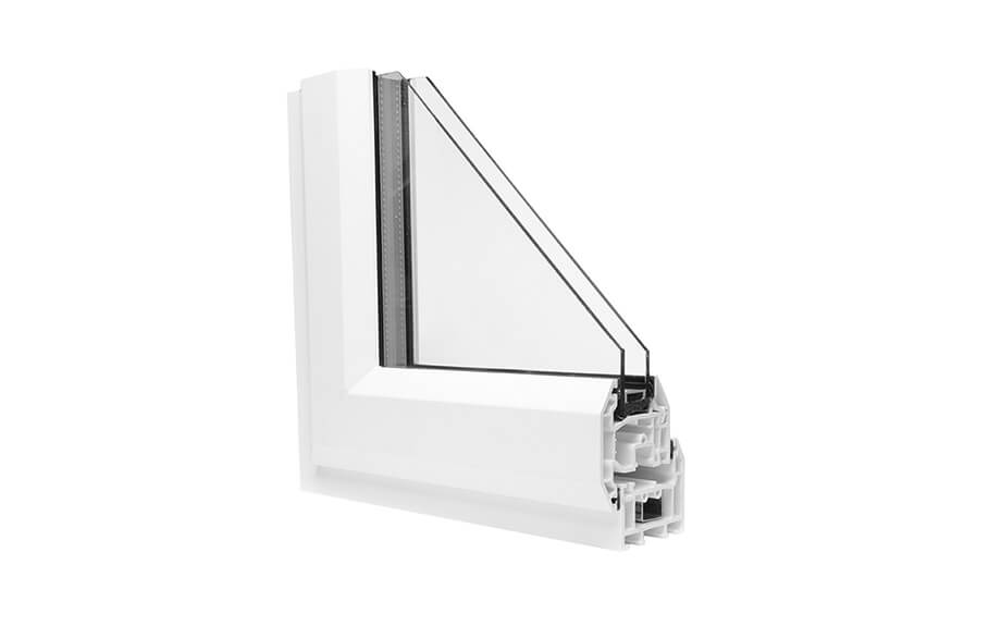 Veka PVCu window cross section